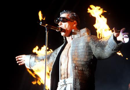 Concert of the German band Rammstein in Australia in 2001