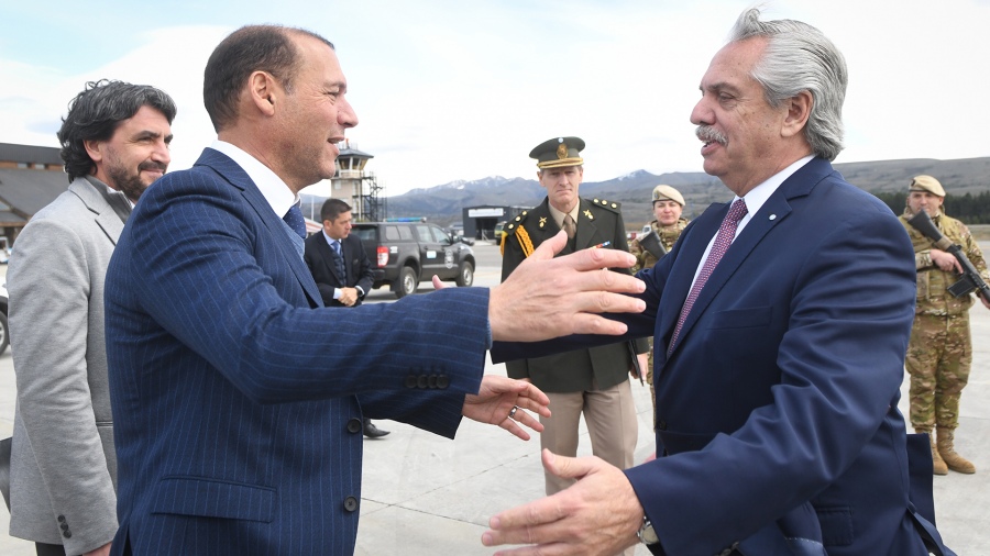 Arrival of President Alberto Fernndez in Neuqun Photo Presidency