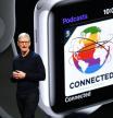 Apple CEO Tim Cook in a presentation