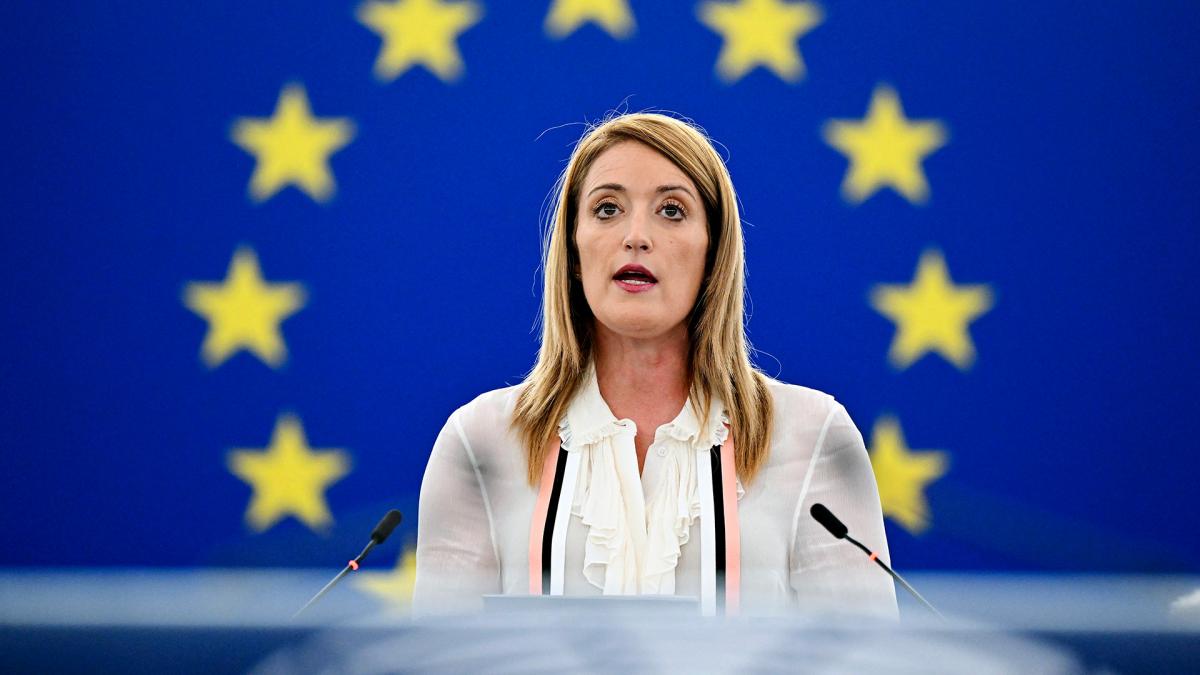 Maltese Roberta Metsola president of the European Parliament Photo AFP