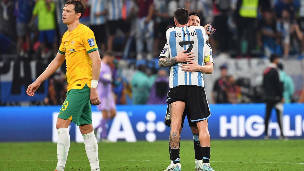 De Paul and the hug with Messi Photo Maximiliano Luna special envoy