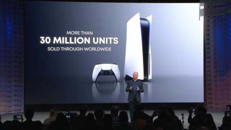 Sony Interactive Entertainment CEO Jim Ryan during the company's press conference at CES 2023