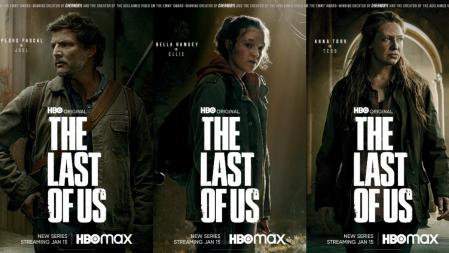 Image of Joel, Ellie and Tess in the series 'The Last of Us'