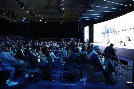 The MWC Keynote Stage hosted experts from around the world during the 'Digital Future Society Summit'