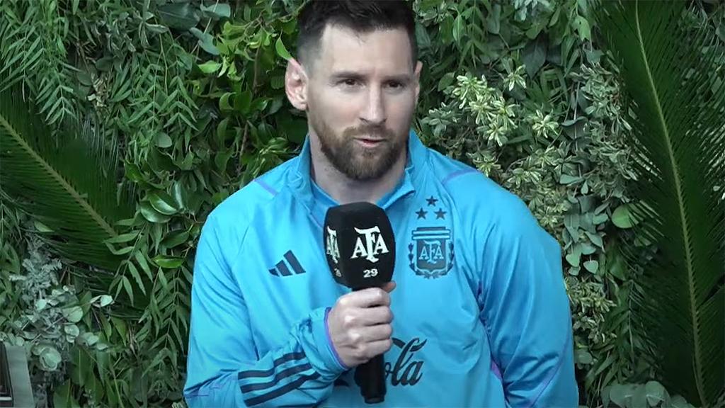 Lionel Messi excited by the recognition of the AFA and the f