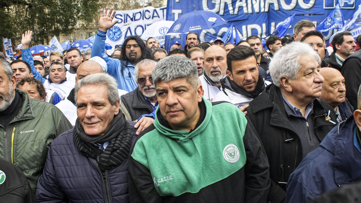 The CGT will hold its own act on Tuesday the 2nd at the Defensores de Belgrano Club stadium Photo Pepe Mateos