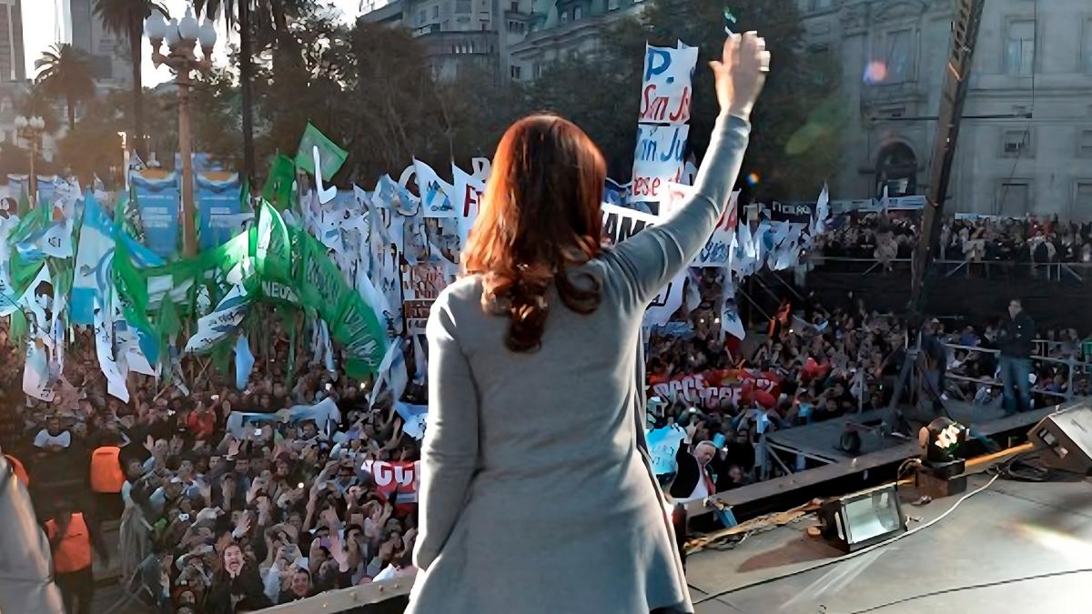 Cristina Fernndez ratified that she will not be a candidate but will lead the act of May 25 Photo Archive