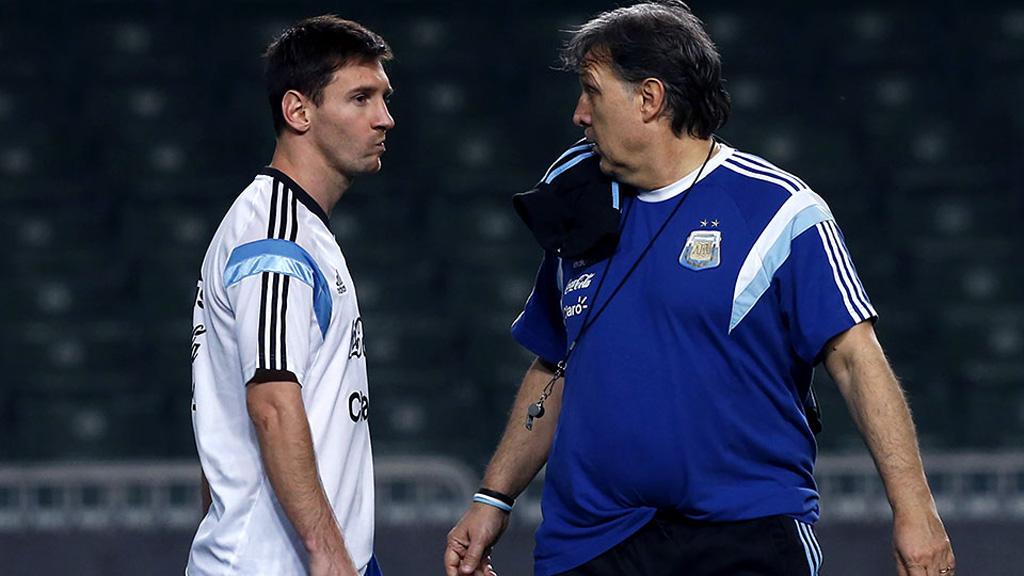 Messi and Martino in the Argentine national team 